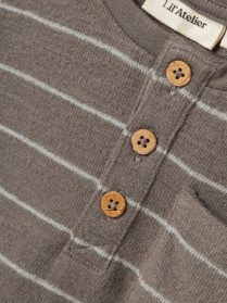 LIL ATELIER Langærmet Bluse Salim Silent Storm